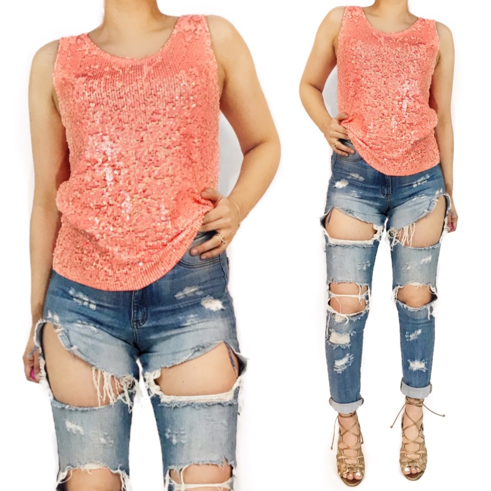 J crew sequin tank - Picture 2 of 6